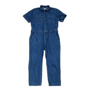 Everlane The Supersoft Organic Cotton Coveralls Jumpsuit Women's 14